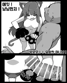 싫다면서 다 해주는 미나냥, 한국어