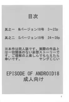 エピソードオブアンドロイド１８, 日本語