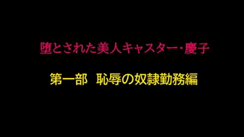 堕とされた美人キャスター・慶子 第一部 恥辱の奴隷勤務編, 日本語