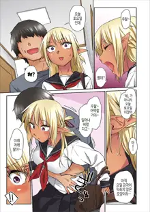 Ecchi na Kasshoku Elf JK to no Kurashikata [Full Color Ban] Vol.1, 한국어