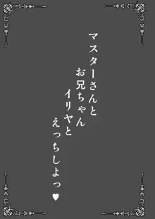 マスターさんとお兄ちゃんイリヤとえっちしよっ, 日本語