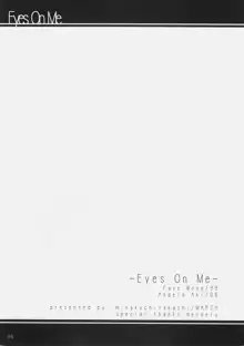 -Eyes on Me-, 日本語