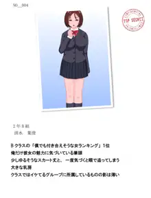 モブ地味娘コキ捨てレポート, 日本語