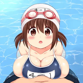 Mizugi o Wasurete Zenra de Jugyou o Ukeru Mana-chan | Mana-chan Forgot her Swimsuit and Came to Swim Class Butt Naked, English