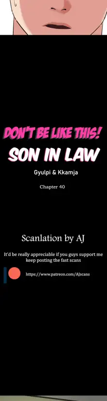 Don't be like this son-in-law, English