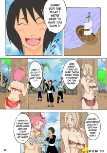 Sakura and Tsunade in Jungle with Naruto by Naruhodo, English