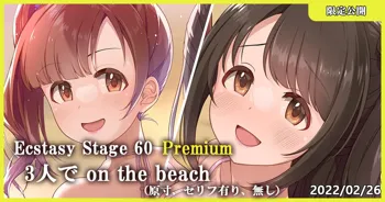 Ecstasy Stage 60 Premium 3人で on the beach, 日本語