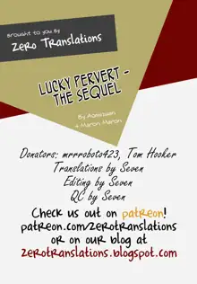 Lucky Dosukebe! Kouhen | Lucky Pervert! The Sequel, English