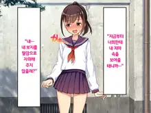 Iinchou no Kyousei Shuuchi Ijime Jigoku, Ganimata Pause de Itsu demo Doko demo Buzama Roshutsu Seikatsu, 한국어