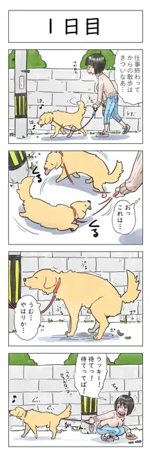 100日後に愛犬とセックスする地味巨乳メガネちゃん, 日本語