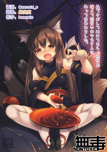 Mori de Kega Shite Tasukete Moratta kedo Tsuyokute Kawaii Kitsune-san ni Totte Kuwaremashita., 中文