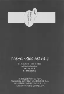 てきとうに つくれば できる わよ。, 日本語