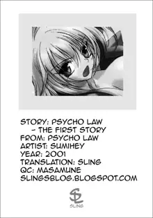 PSYCHO LAW Ch. 1-3, English