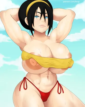 Adult Toph at the Beach