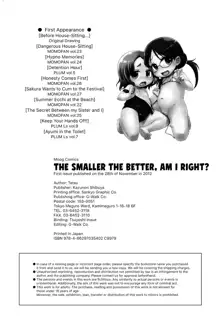 Kanari Chiisai Hou Deshou - The Smaller the Better, am I right, English