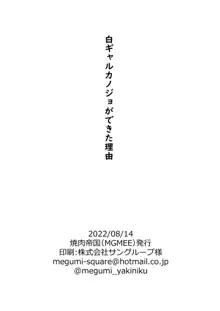 白ギャルカノジョができた理由, 日本語