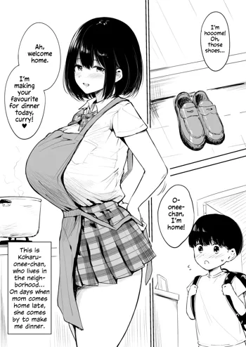 Kinjo no Onee-chan to Orusu Ban | Home Alone with the Neighborhood Onee-chan, English