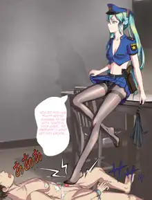 Multi-clothes status difference MIKU policewoman foot massage and high heels stepping on urethra torture, English