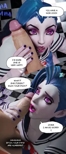 Jinx Broken Heart - Comic 3D - League of legends fanart -school, English