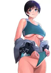 巨乳で黒タイツセーラー服の副委員長と陸上部の巨乳先輩がエッチなことさせられる本, 日本語