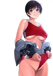 巨乳で黒タイツセーラー服の副委員長と陸上部の巨乳先輩がエッチなことさせられる本, 日本語