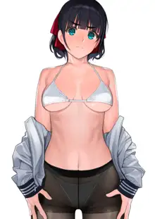 巨乳で黒タイツセーラー服の副委員長と陸上部の巨乳先輩がエッチなことさせられる本, 日本語