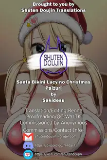 Santa Bikini Lucy no Christmas Paizuri, English