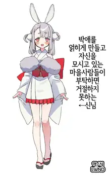 Hakuai o Kojirasete Jibun o Matsutte kurete iru Murabito ni Onegai saretara Iya to Ienai Kami-sama, 한국어