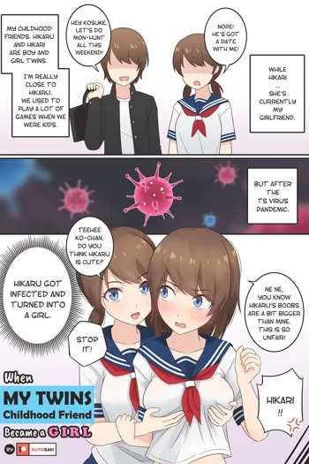 When My Twins Childhood Friend Became a Girl, English