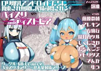 ロリ爆乳アンドロイドたちに拘束され無限に搾精尋問されるパイズリディストピア, 日本語