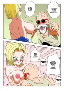 Android 18 vs Master Roshi (decensored), English