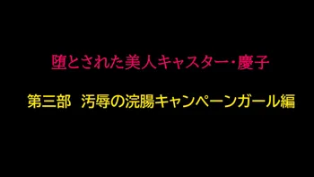 堕とされた美人キャスター・慶子 第三部 汚辱の浣腸キャンペーンガール編, 日本語