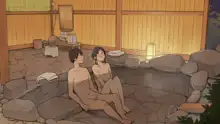 Onsen Ryokou nite Rotenburo-tsuki Kyakushitsu de Sex suru Futari | A Couple on Vacation Having Sex in the Outdoor Bath, English