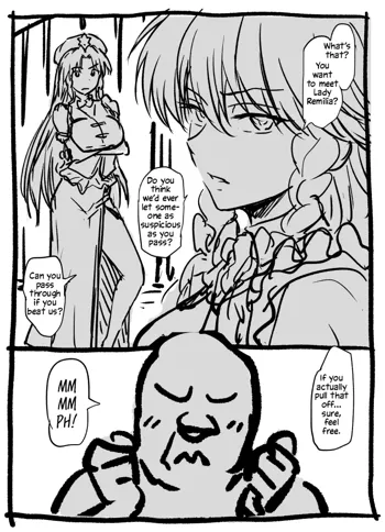 Sakuya-san to Meiling-san to Long-Range Oji-san | Sakuya, Meiling and the Long-Range Uncle, English