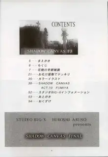 Shadow Canvas 13, 日本語