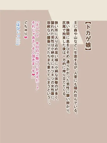 100円まもの娘シリーズ「トカゲ娘」, 日本語