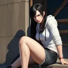 Tifa Lockhart - test on different styles and poses, 日本語