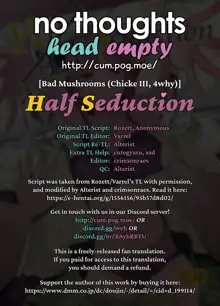 Nibun no Yuudou | Half Seduction, English