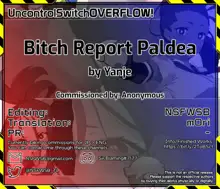 Bitch Report Paldea, English