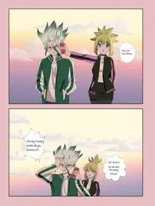 Senku and kohaku I love you, English