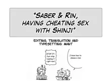 Saber & Rin, Shinji to Uwaki Sex Suru, English