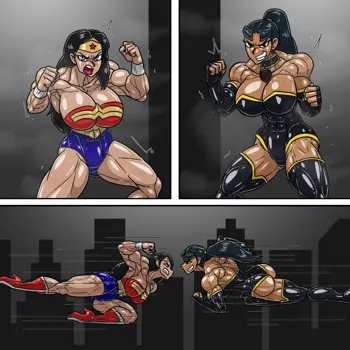 Wonder Woman vs Super Woman, English