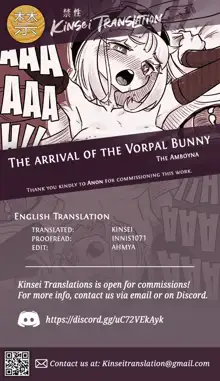 Vorpal bunny shutsugen!! | The arrival of the Vorpal Bunny!!, English