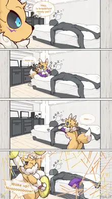 Renamon's wake-up call, 日本語