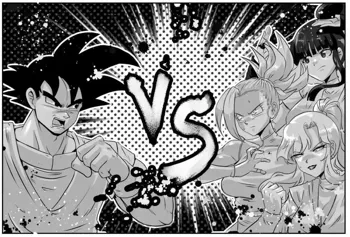 Goku vs three Chichi, 日本語