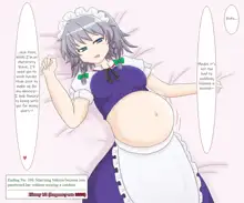 Impregnating Sakuya-san the first time you mated., English