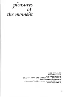 pleasures of the moment, 日本語