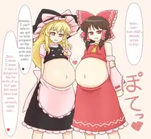 Impregnating Reimu and Marisa, English