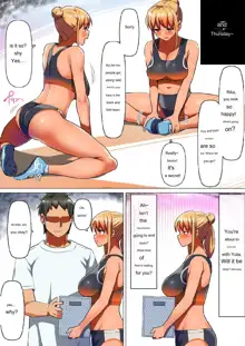 Sports-kei Kanojo, Nikubenki Health ni Ochiru.  Sports girlfriend falls into a meat toilet, English