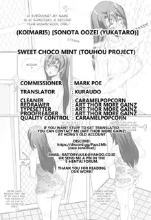 SWEET CHOCO MINT, English